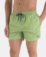 BANYADOR D'HOME BERMUDA VERD AMB MICRO ESTAMPAT A CONTRAST.