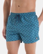 Men’s swim trunks with motorcycle print