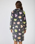 Bata de mujer larga con cierre de botones