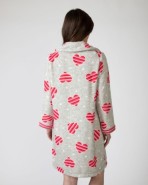 Bata de dona llarga amb botons