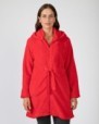 Short women's robe with zipper closure