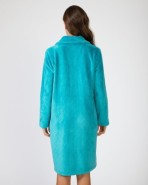 Long women's robe with button closure