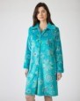 Long women's robe with button closure