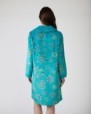 Long women's robe with button closure