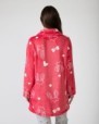 Short women's robe with zipper closure