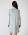 Short women's robe with button closure