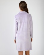Short women's robe with button closure