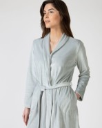 Short women's crossover gown