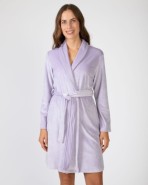 Short women's crossover gown