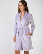 Short women's crossover gown