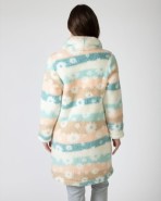 Long women's robe with button closure