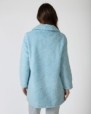 Short women's robe with zipper closure