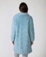 Long women's robe with button closure