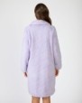 Long women's robe with button closure