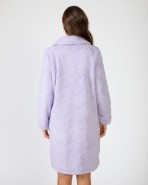 Long women's robe with button closure