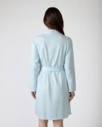 Short women's crossover gown