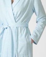 Short women's crossover gown