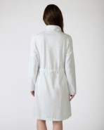Long women's robe with button closure