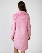 Long women's robe with button closure