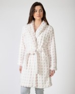 Short women's crossover gown