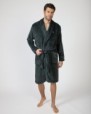 Long crossover men's robe