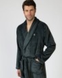 Long crossover men's robe