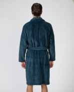 Long crossover men's robe