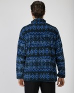 Short men's robe with zipper closure