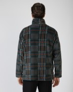 Short men's robe with zipper closure