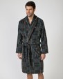 Long crossover men's robe