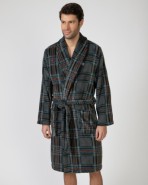 Long crossover men's robe