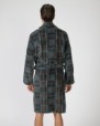Long crossover men's robe