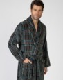 Long crossover men's robe