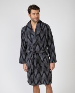 Long crossover men's robe