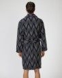 Long crossover men's robe