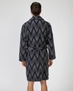Long crossover men's robe