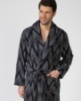 Long crossover men's robe