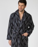 Long crossover men's robe