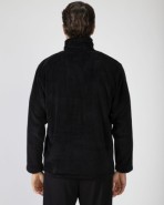 Short men's robe with zipper closure