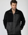 Short men's robe with zipper closure