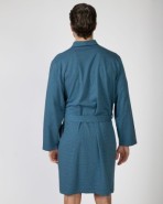 Long crossover men's robe