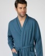 Long crossover men's robe