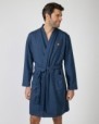 Long crossover men's robe