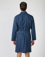 Long crossover men's robe