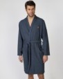 Long crossover men's robe