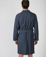 Long crossover men's robe