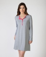 Camisó curt estampat de màniga llarga