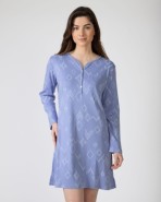 Camisó curt estampat de màniga llarga