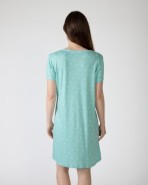 Short-sleeved printed short nightgown
