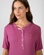 Short-sleeved bamboo nightgown